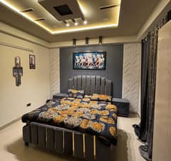 daily basis weekly basis one bad fully furnished luxury apertment available for rent gulbreg greens islamabad