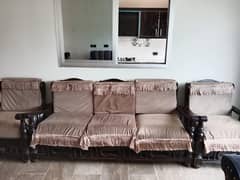 Wooden Sofa Set – Comfortable & Durable