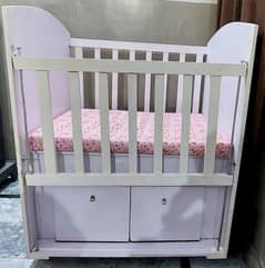 Baby cot with wheels | Wooden cot | Kids bed | Toddler Bed