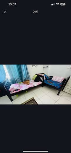Premium bedroom furniture set for sale, master bed, two kids bed,
