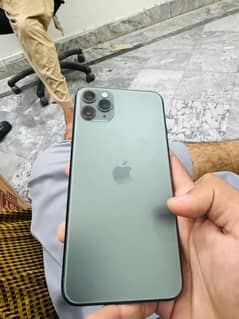 Iphone 11 pro max pta approved 64gb 10/10 black colour75 battery healt
