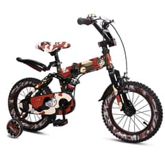 Toyou Kids Camo Bicycle with Training Wheels - Excellent Condition