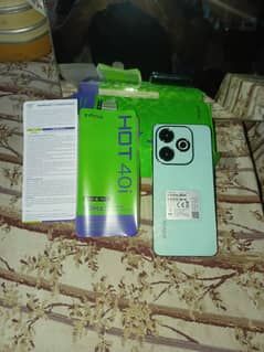Infinix hot 40i 10/10 condition with all box 8+8/128 GB