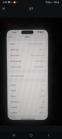 15 Pro Max 10/10Exchange possible