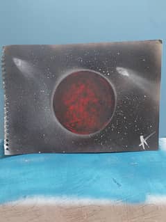 Hand made . Spray painted paintings