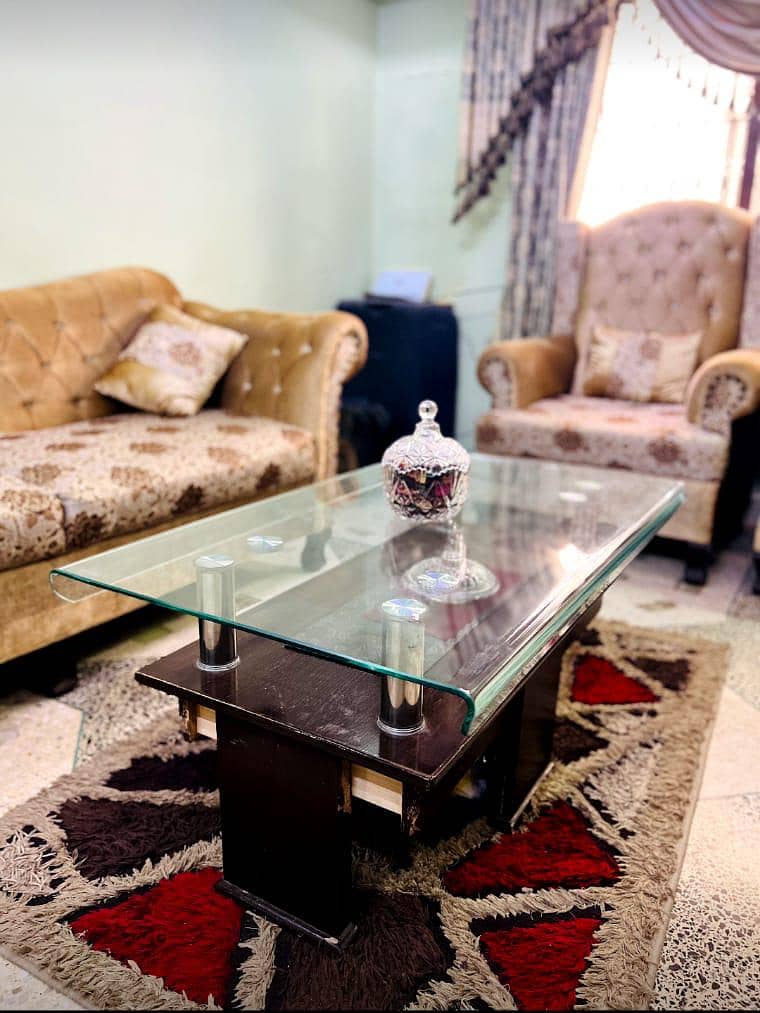 sofa set 5 setter with center table and carpet 6