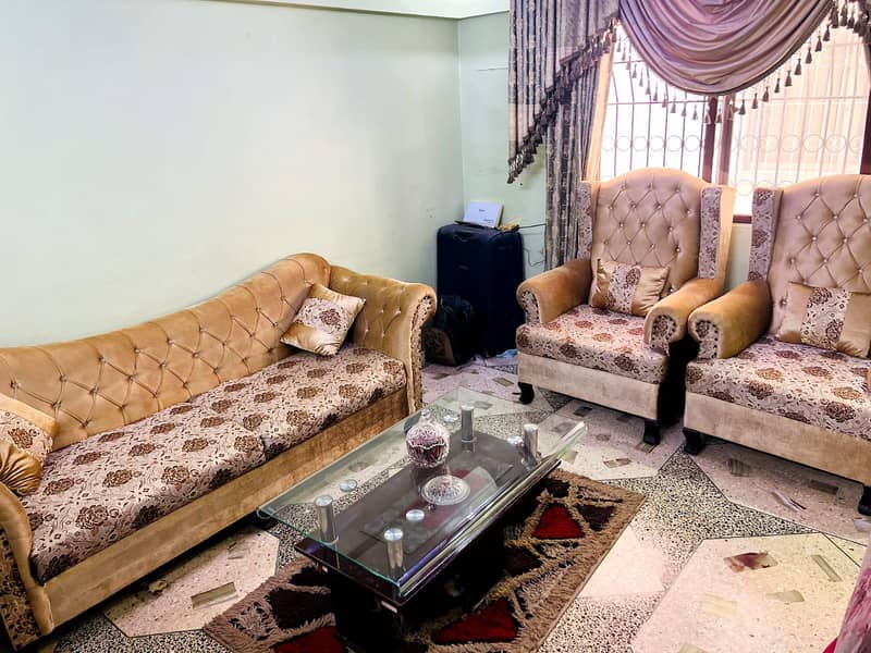 sofa set 5 setter with center table and carpet 7