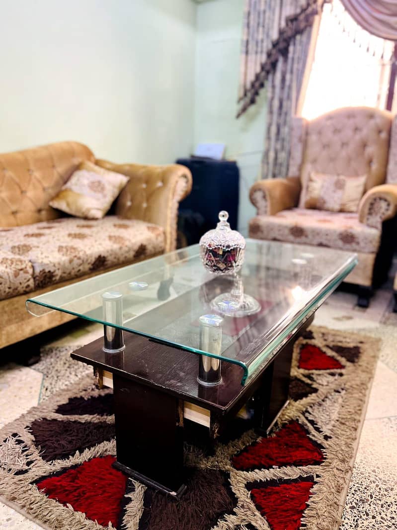 sofa set 5 setter with center table and carpet 8