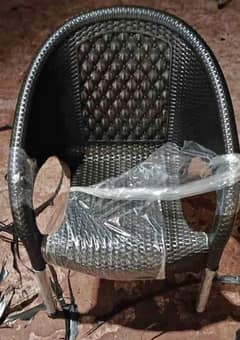 Plastic chairs and tables