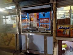 food counter for frying and cooking