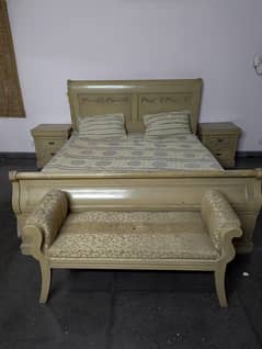 King size bed set with sofa, cupboards, dressing
