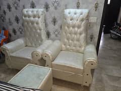 2 Seater Sofa Chairs with table