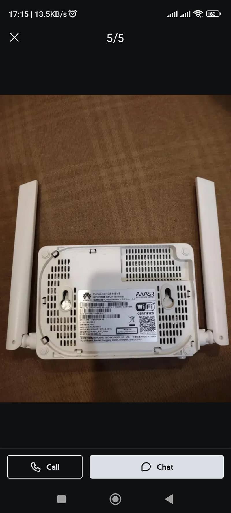 WIFI Router - Huawei EchoLife HG8145V5 GPON Terminal 1