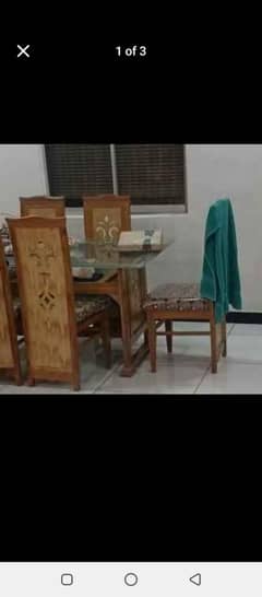 wooden dining table