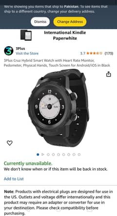 USA smart watch (3 plus hybrid smart watch)