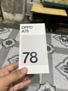 Oppo A78 8/256 With box charger full 10/10 condition