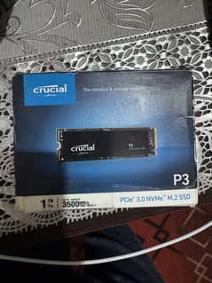 Crucial 1TB P3 PCIe 3.0 NVMe M. 2 SSD