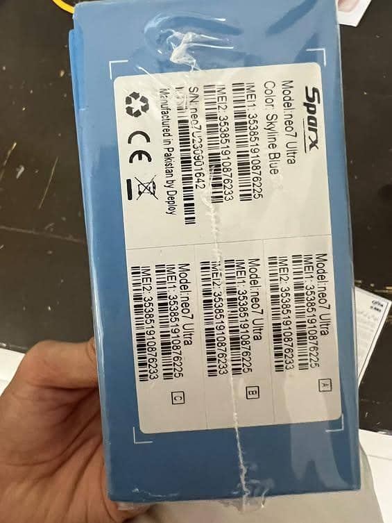 Spark Neo 7 Ultra in brand new condition box open PTA prove 9