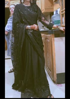 black saree