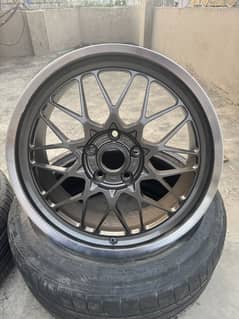 18 inch rims up for sale with typres
