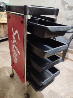 salon chair and trolley stand