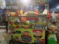 french fires,bunger and fast food counter