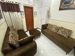 Only 3 Months Used Molti Foam Sofa With Puffy