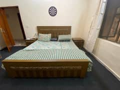 Bed with dressing table in good condition