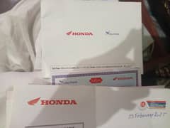 honda Cd 70 2025 model  file and smart number for sale