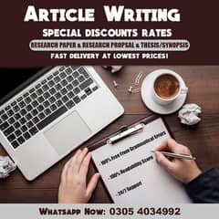 Assignment, Thesis, Article writing Services