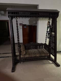 Solid wood shesham indoor swing