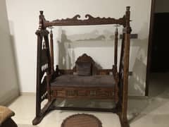 wooden swing