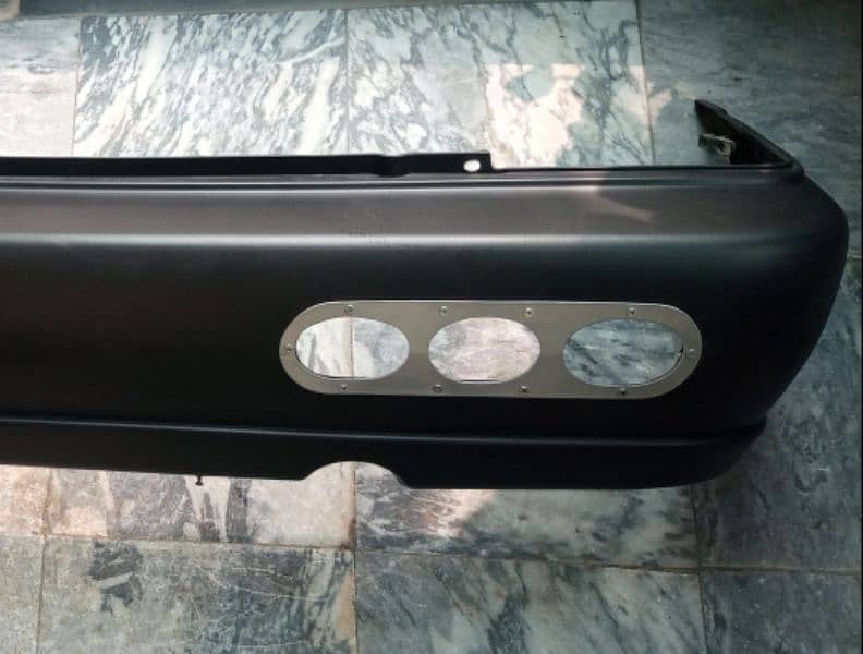 modified mehran rear bumpers with civic style diffuser 1