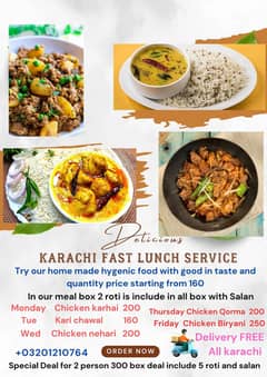 we are offering hygenic home made food