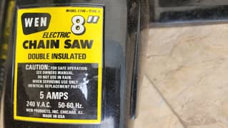 Electric Chain Saw 8" USA WEN Brand
