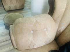 5 Seater Beautiful Skin Golden sofa set