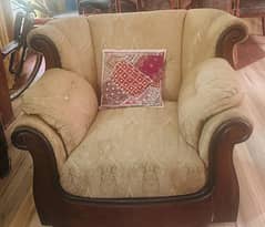 5 Seater Beautiful Skin Golden sofa set