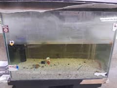 Aquarium (2mm glass)with table for Sale 3x2x1.5 Feet (36x24x20 inches)