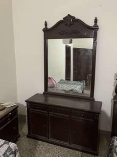 bed and dressing for sale with metress
