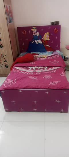 kids single bed with mattress good condition
