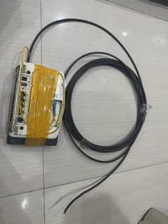 fiber optic device with router  and cable