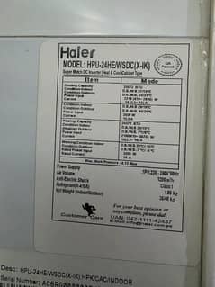 Haier AC 2 ton