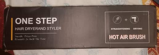 ONE STEP HAIR DRYER AND STYLER FOR STRAIGTHENING AND DRYING