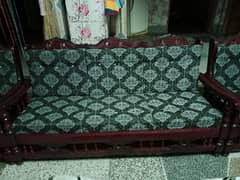 wood sofa