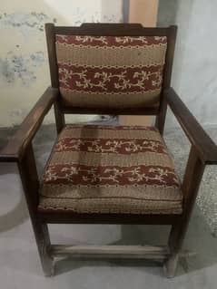 Wood chair with forms 4 pice