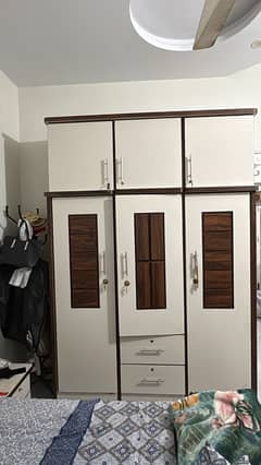 3 door almari with upper storage