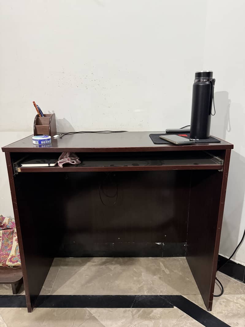 Computer Table – Lasani Ply with Keyboard Drawer 0