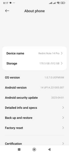 radmi note 14 pro