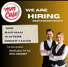 Female & Male staff required urgent basis