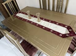 6 seater dinning table with chairs